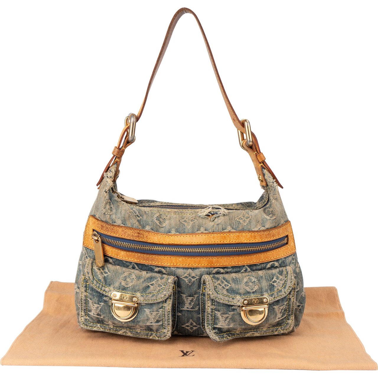 Louis Vuitton Louis Vuitton Denim Monogram Baggy PM Crossbody Bag Divers