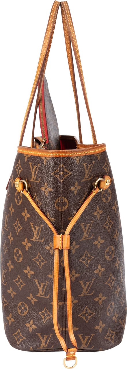 Louis Vuitton Louis Vuitton Canvas Monogram Neverfull MM Shopper Handbag Bruin