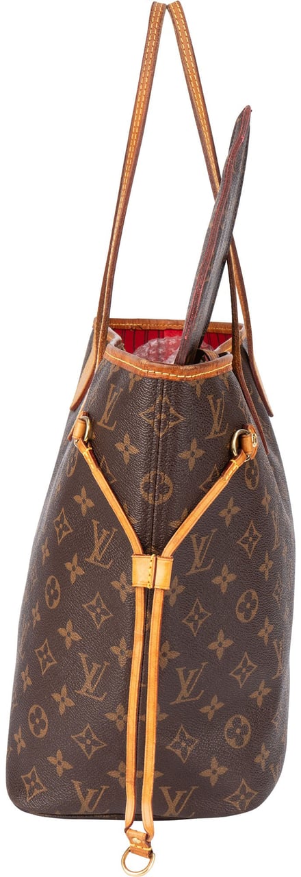 Louis Vuitton Louis Vuitton Canvas Monogram Neverfull MM Shopper Handbag Bruin