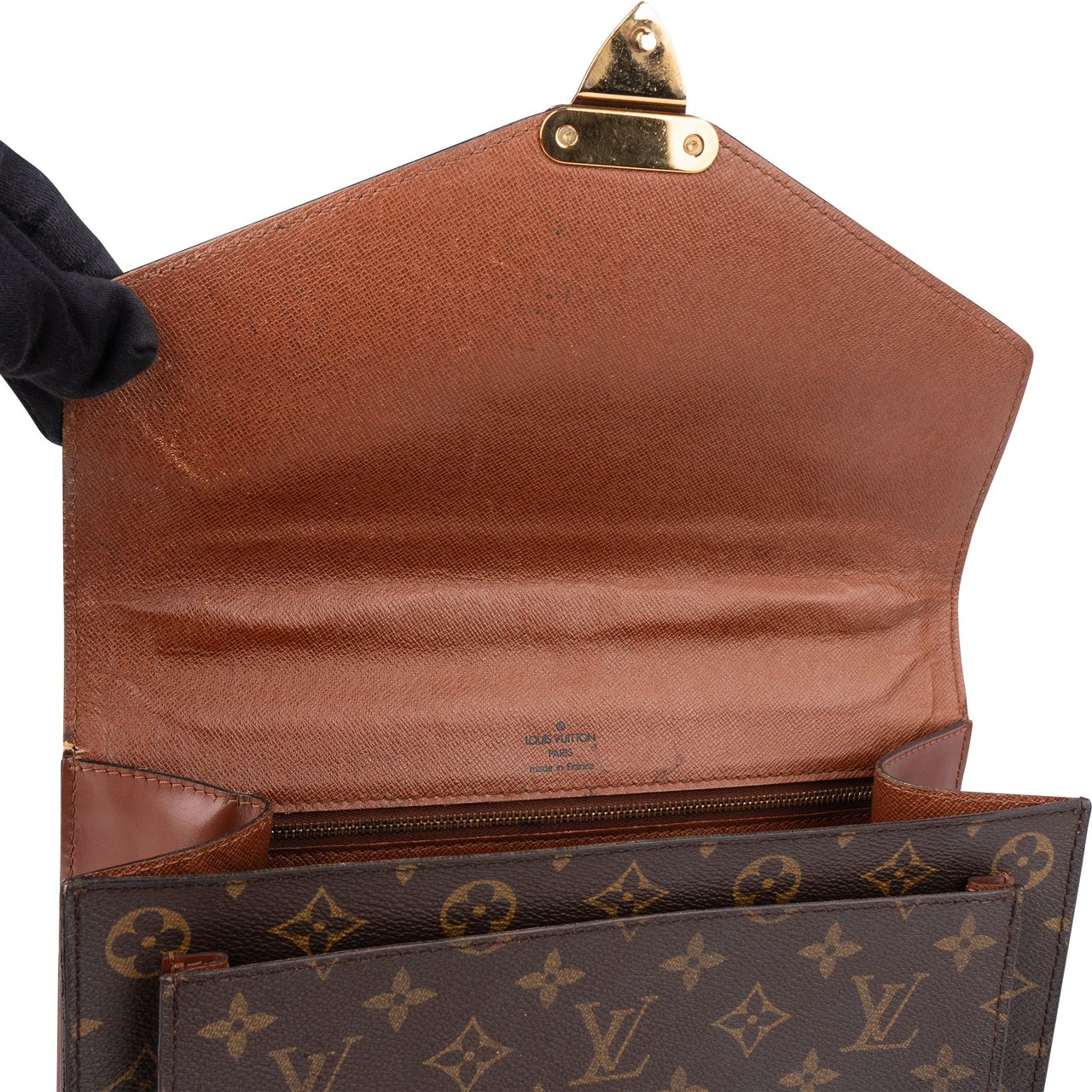 Louis Vuitton Louis Vuitton Canvas Monogram Monceau Handbag Bruin