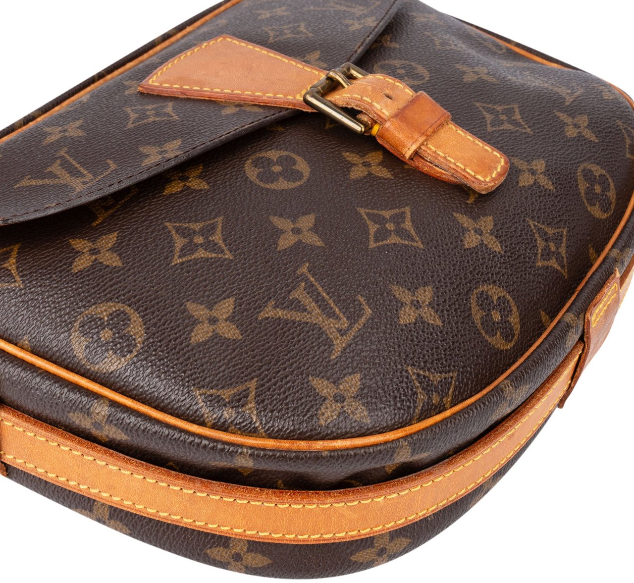 Louis Vuitton Louis Vuitton Canvas Monogram Jeune Fille GM Crossbody Bag Bruin