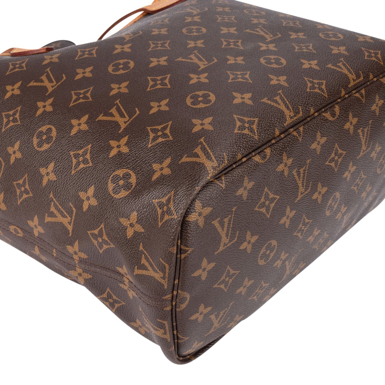 Louis Vuitton Louis Vuitton Canvas Monogram Neverfull MM Shopper Handbag Bruin