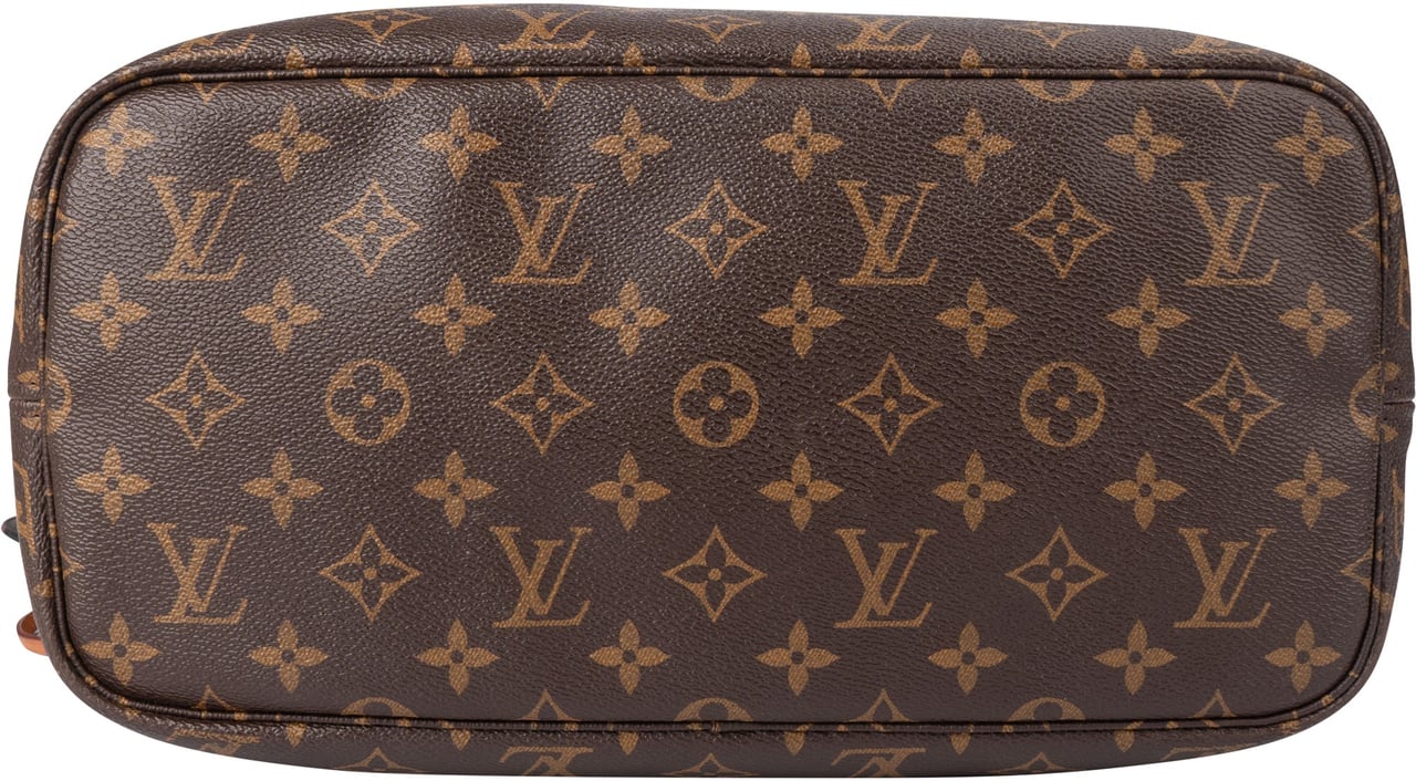 Louis Vuitton Canvas Monogram Neverfull MM Shopper Handbag Bruin