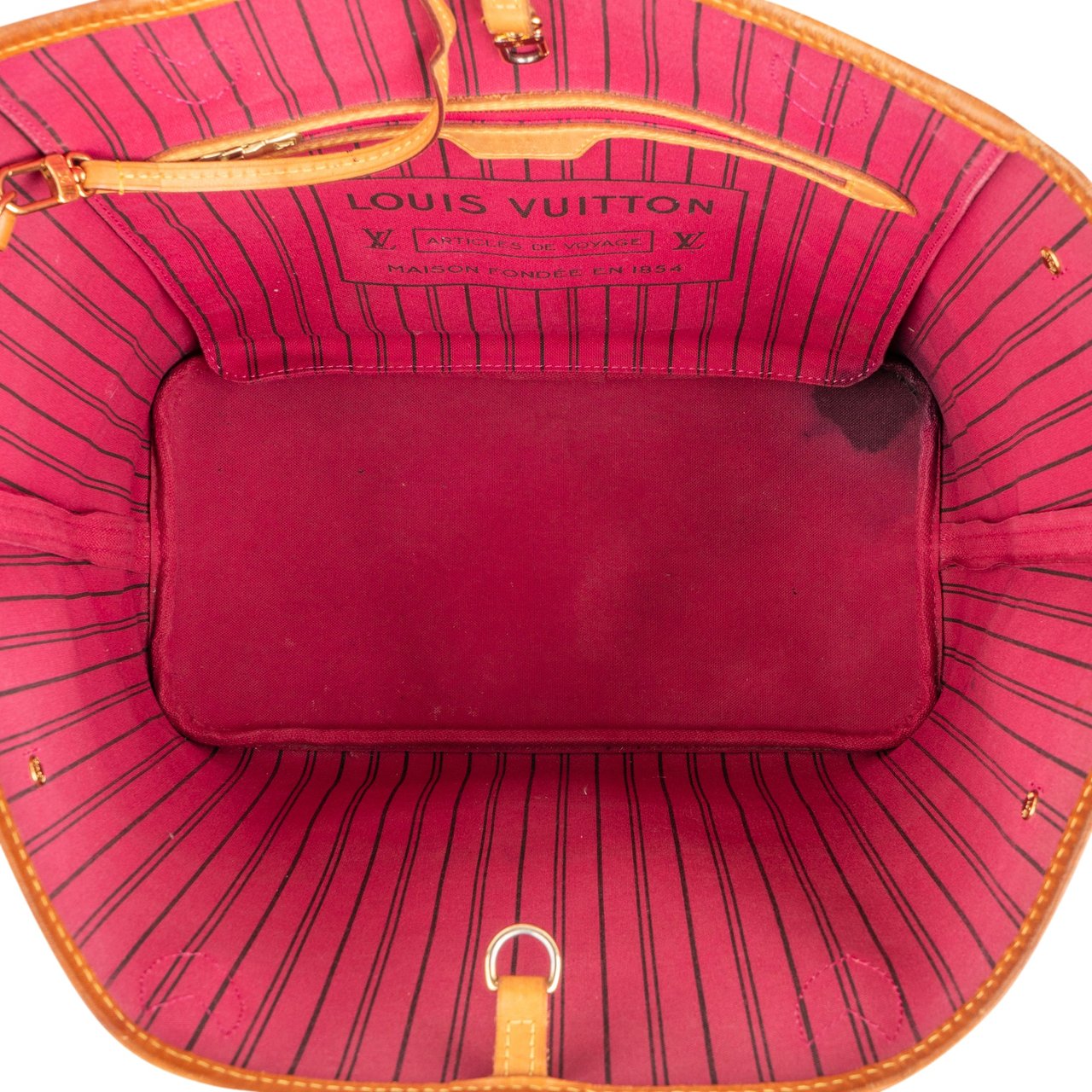 Louis Vuitton Louis Vuitton Canvas Monogram Neverfull MM Shopper Handbag Bruin