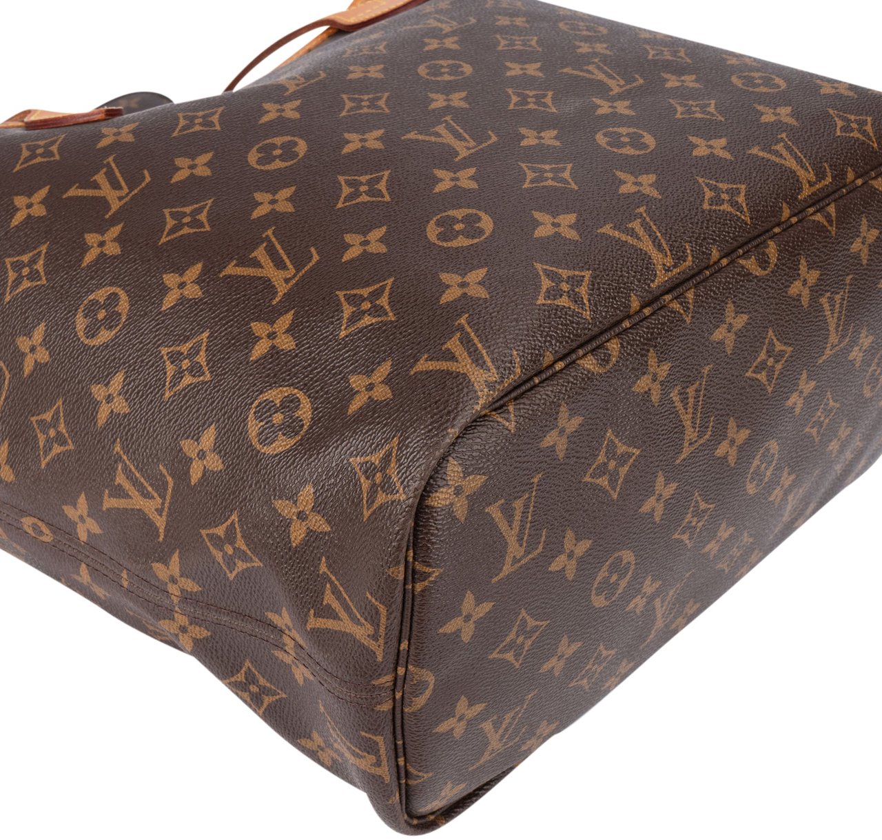 Louis Vuitton Canvas Monogram Neverfull MM Shopper Handbag Bruin