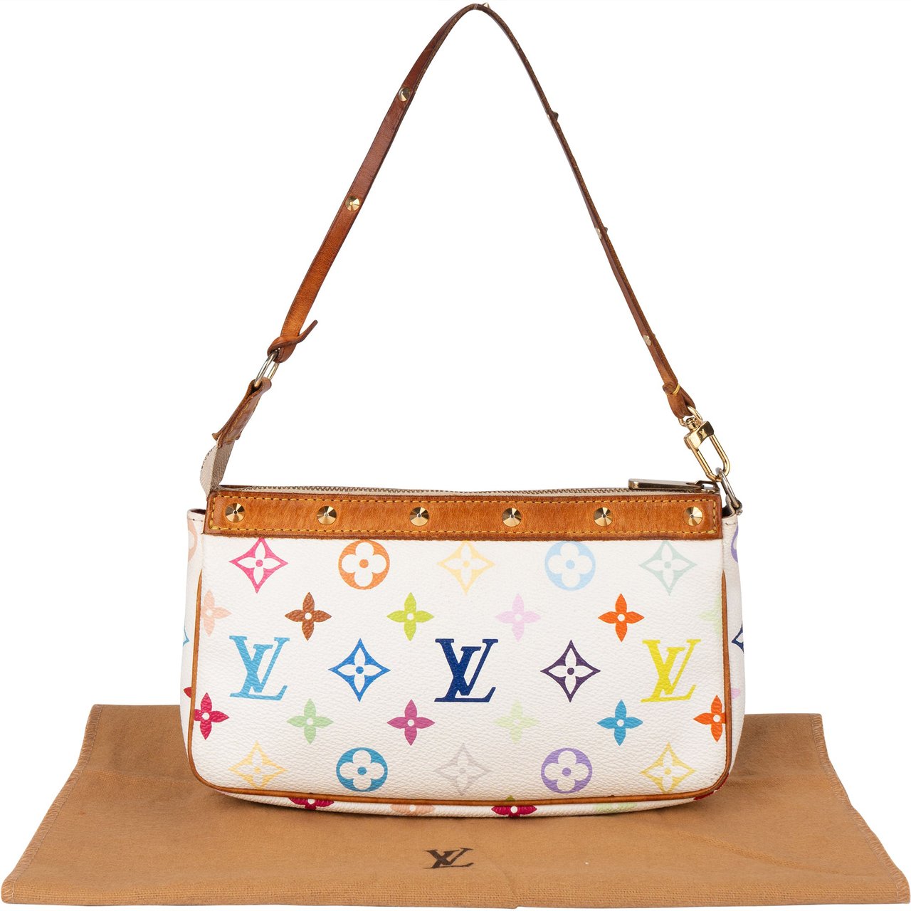 Louis Vuitton Louis Vuitton Murakami Multicolor Monogram Pochette Accessoire Handbag Divers
