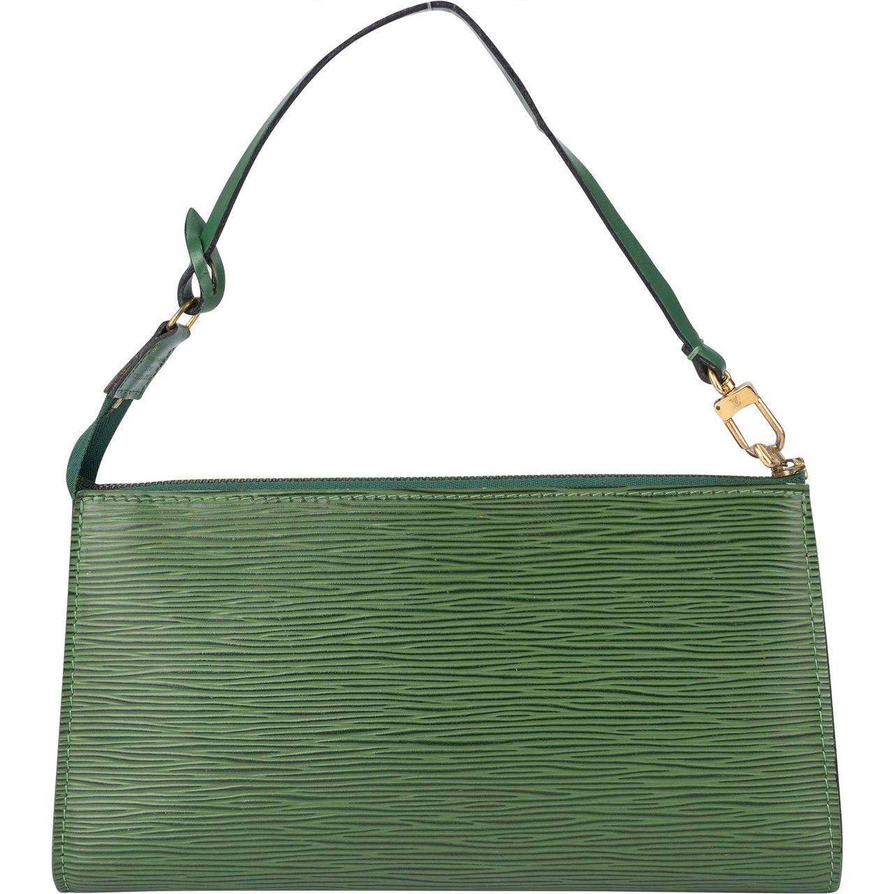 Louis Vuitton Louis Vuitton Green Epi Leather Pochette Accessoires Handbag Groen