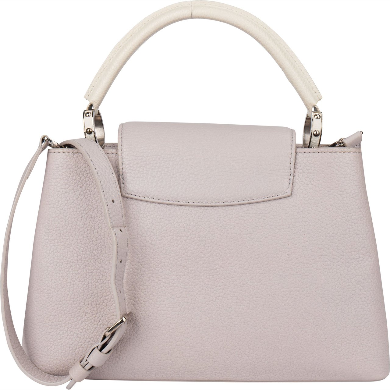 Louis Vuitton Louis Vuitton Limited Flower Grey Taurillon Leather Capucines PM Handbag Donkergrijs