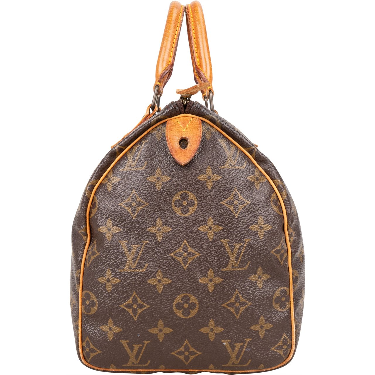 Louis Vuitton Louis Vuitton Canvas Monogram Speedy 30 Handbag Bruin