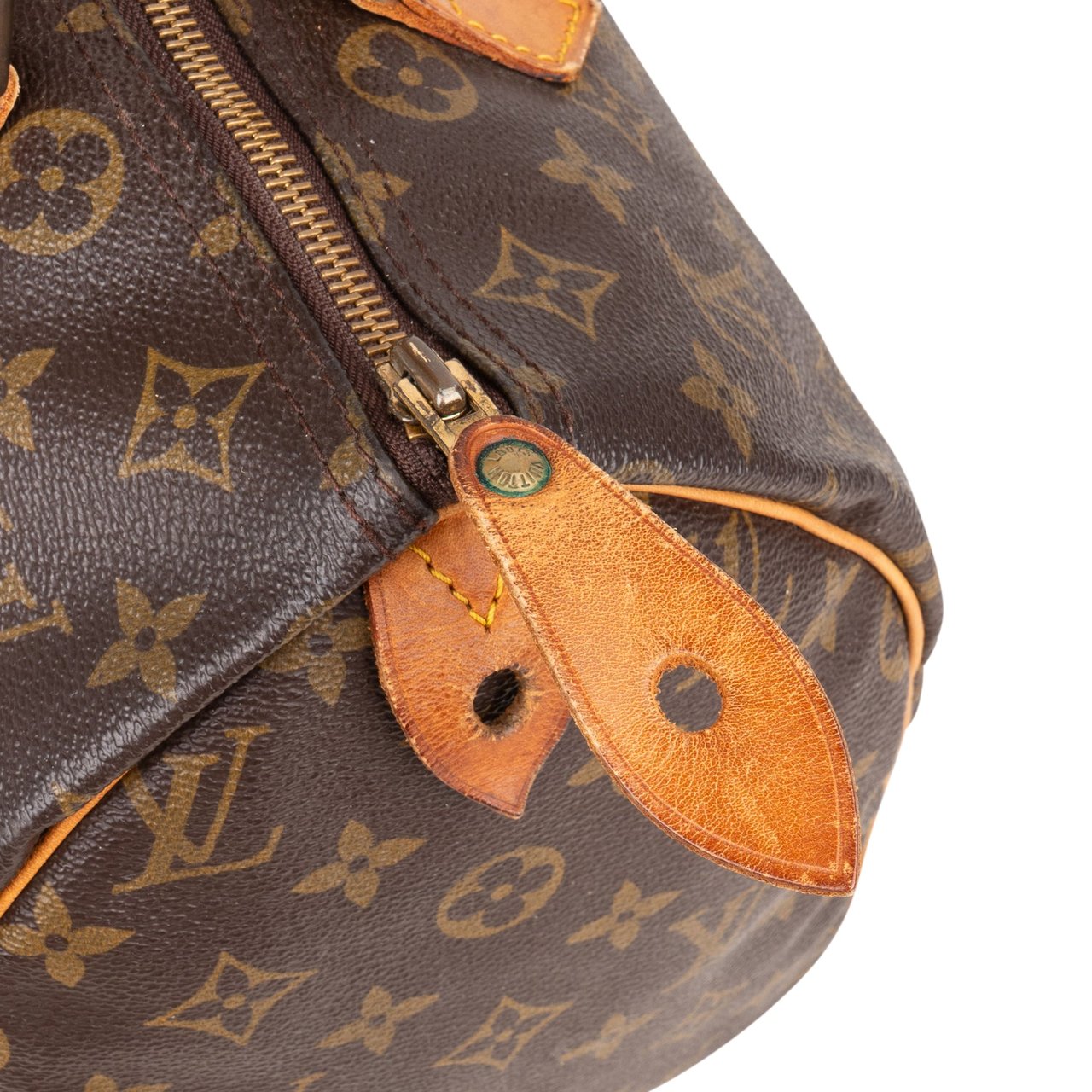 Louis Vuitton Louis Vuitton Canvas Monogram Speedy 30 Handbag Bruin