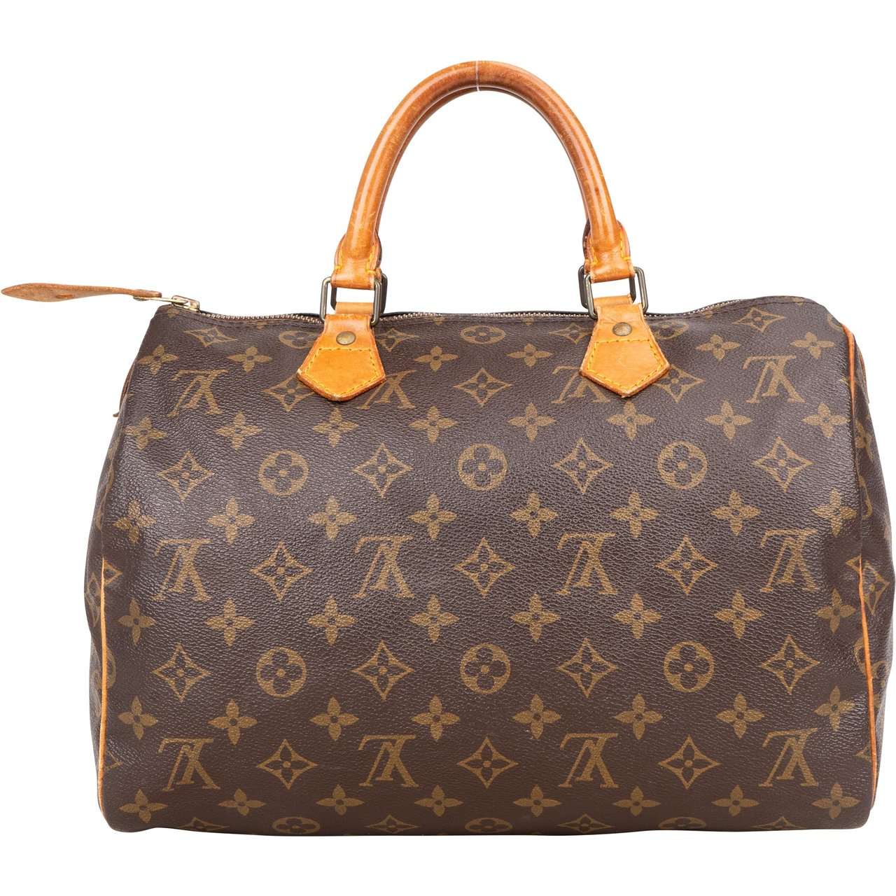 Louis Vuitton Louis Vuitton Canvas Monogram Speedy 30 Handbag Bruin