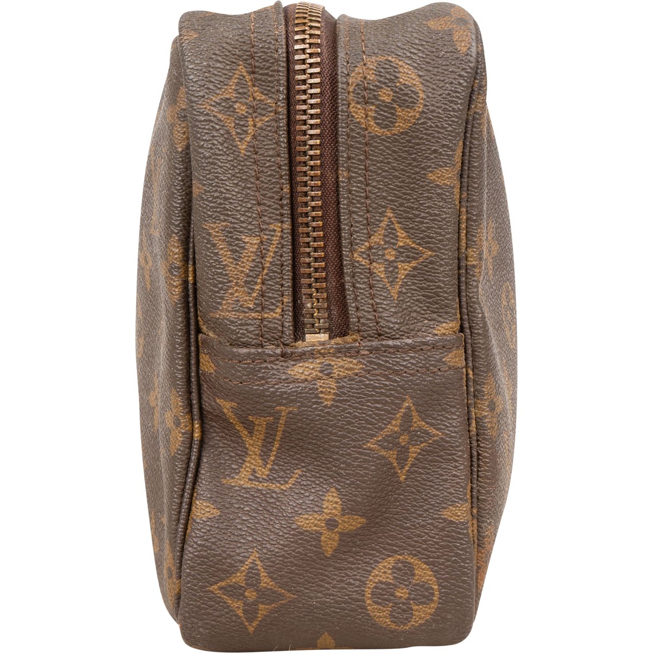 Louis Vuitton Louis Vuitton Canvas Monogram Trousse Toilette 28 Clutch Bruin
