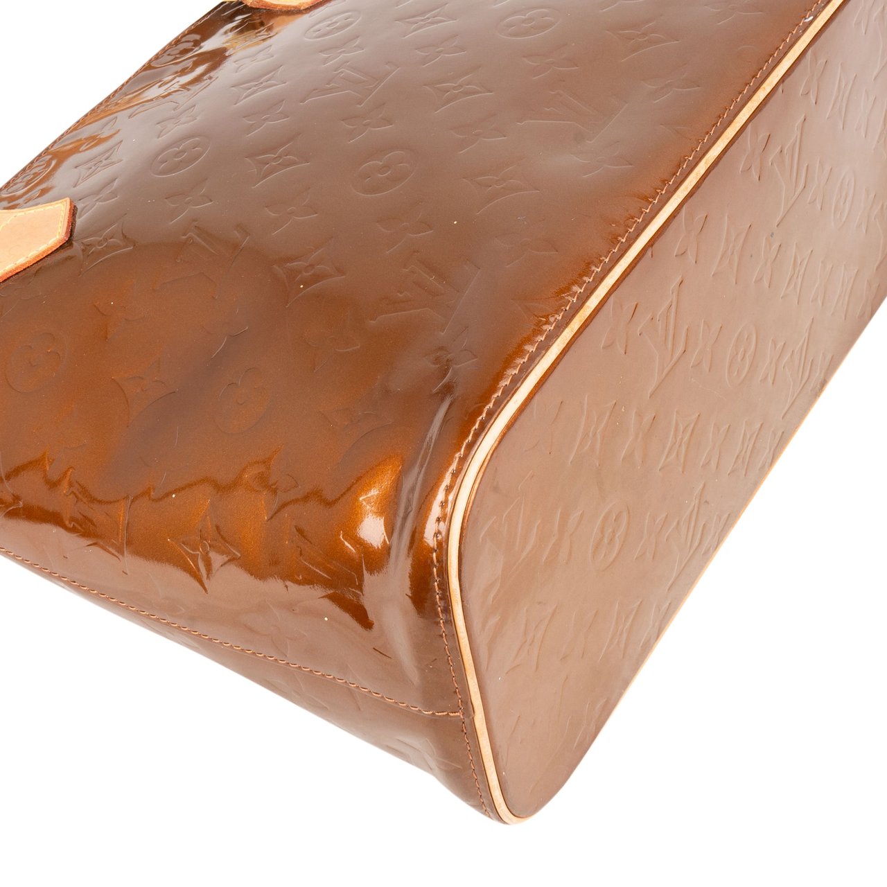 Louis Vuitton Louis Vuitton Vernis Monogram Houston Handbag Bruin