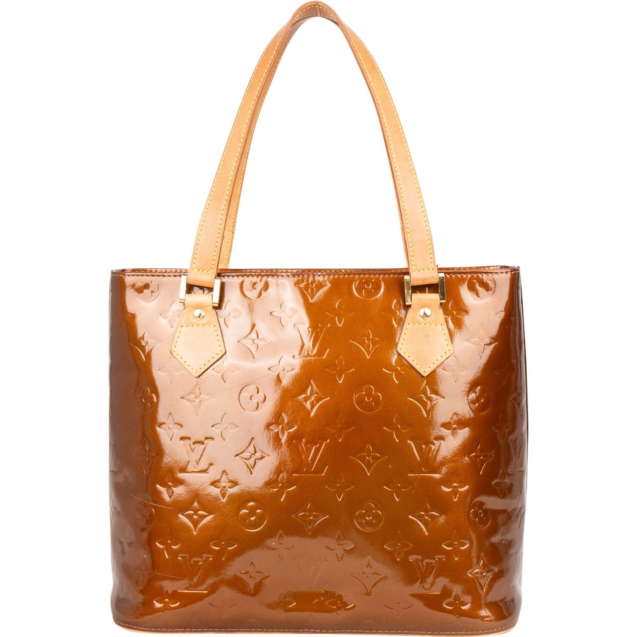 Louis Vuitton Louis Vuitton Vernis Monogram Houston Handbag Bruin