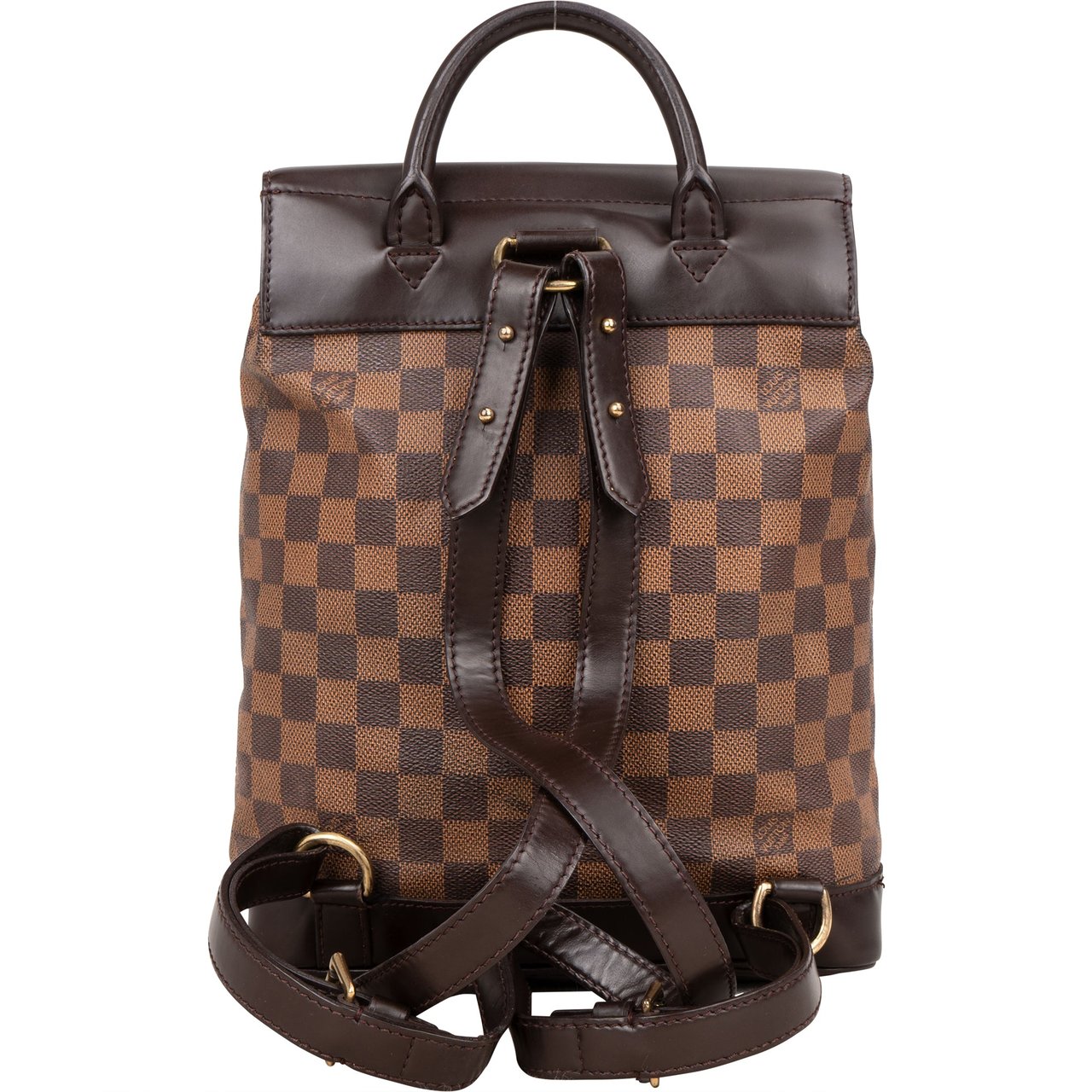 Louis Vuitton Louis Vuitton Damier Ebene Monogram Soho Backpack Bruin