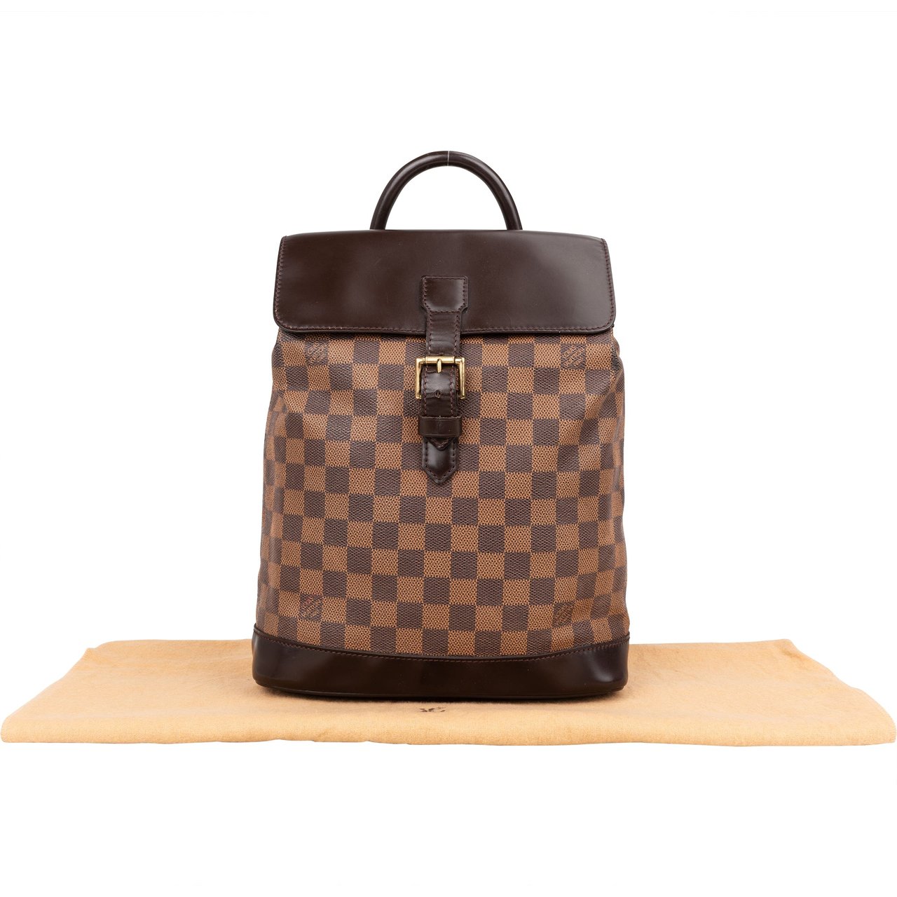 Louis Vuitton Louis Vuitton Damier Ebene Monogram Soho Backpack Bruin