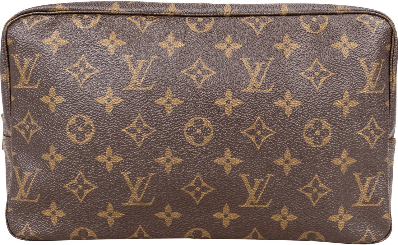 Louis Vuitton Louis Vuitton Canvas Monogram Trousse Toilette 28 Clutch Bruin