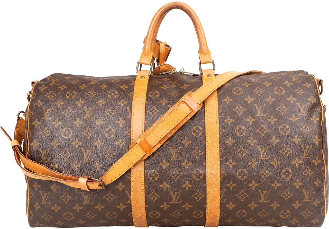 Louis Vuitton Louis Vuitton Canvas Monogram Keepall 55 Bandouliere Bruin