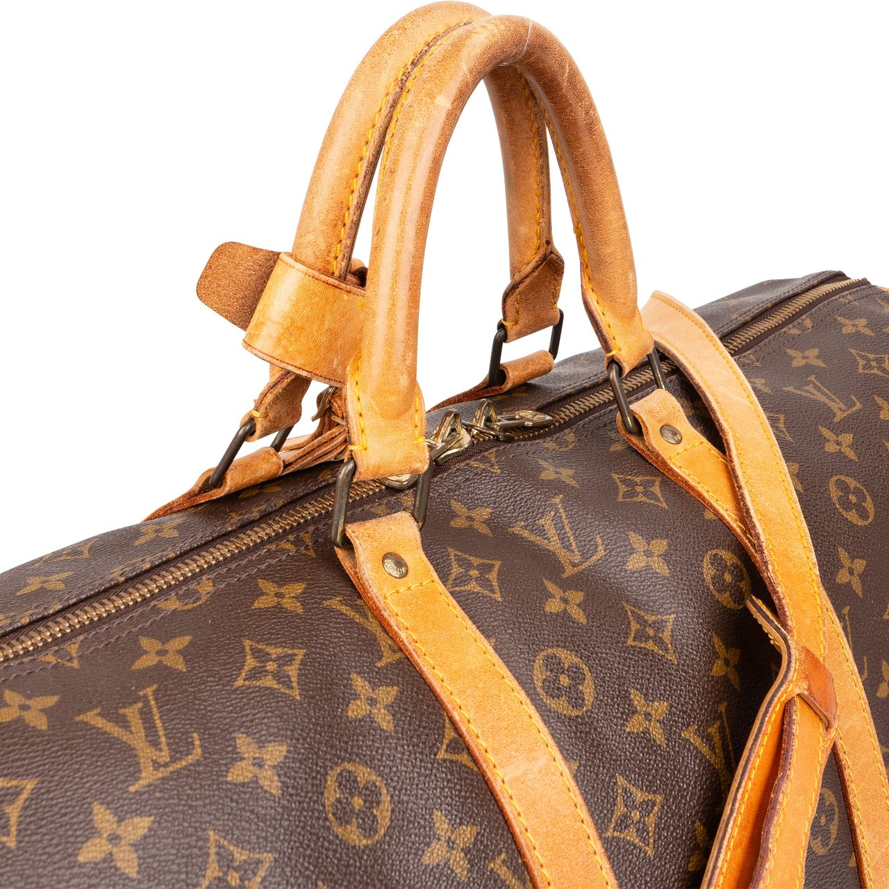 Louis Vuitton Louis Vuitton Canvas Monogram Keepall 55 Bandouliere Bruin