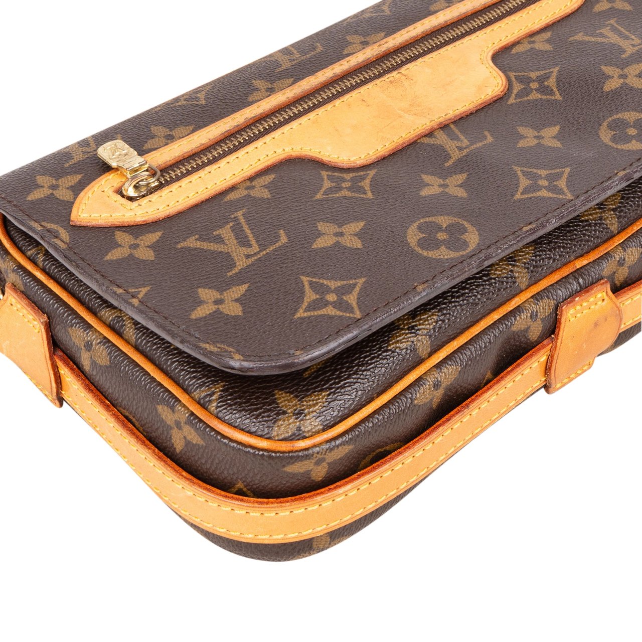 Louis Vuitton Louis Vuitton Canvas Monogram Saint Germain PM Crossbody Bag Bruin