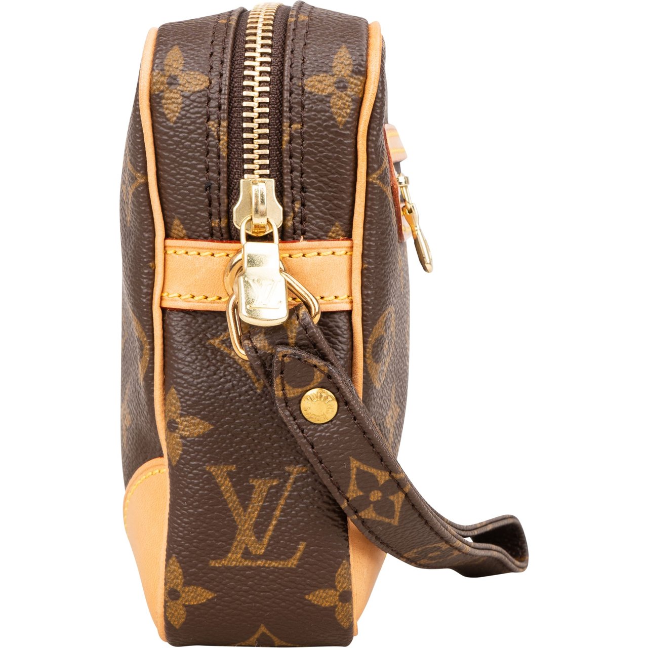 Louis Vuitton Louis Vuitton Canvas Monogram Marly Dragonne Clutch Bruin