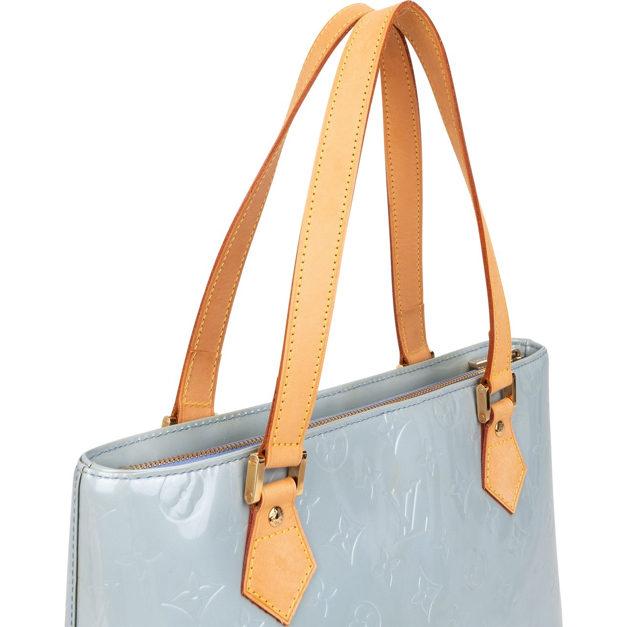 Louis Vuitton Louis Vuitton Vernis Monogram Houston Handbag Blauw