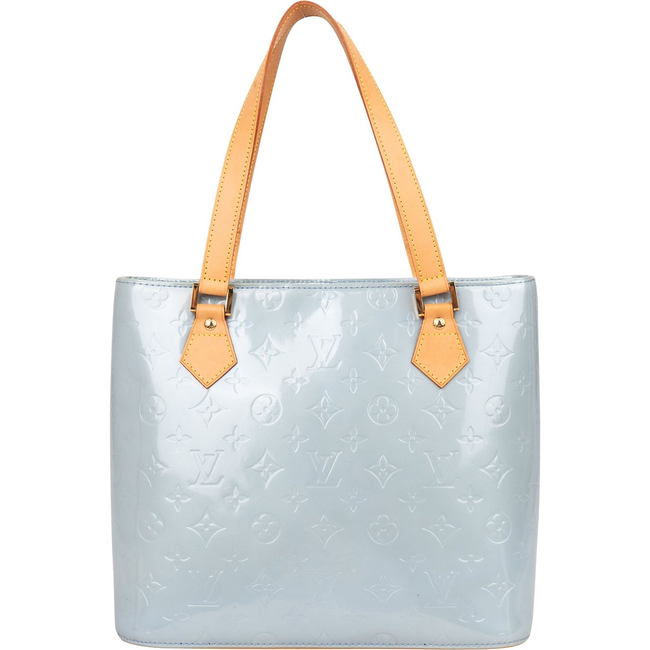 Louis Vuitton Louis Vuitton Vernis Monogram Houston Handbag Blauw