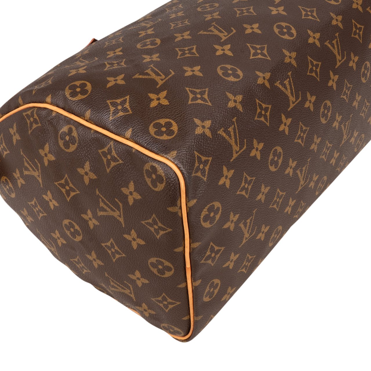 Louis Vuitton Louis Vuitton Canvas Monogram Speedy 35 Handbag Bruin