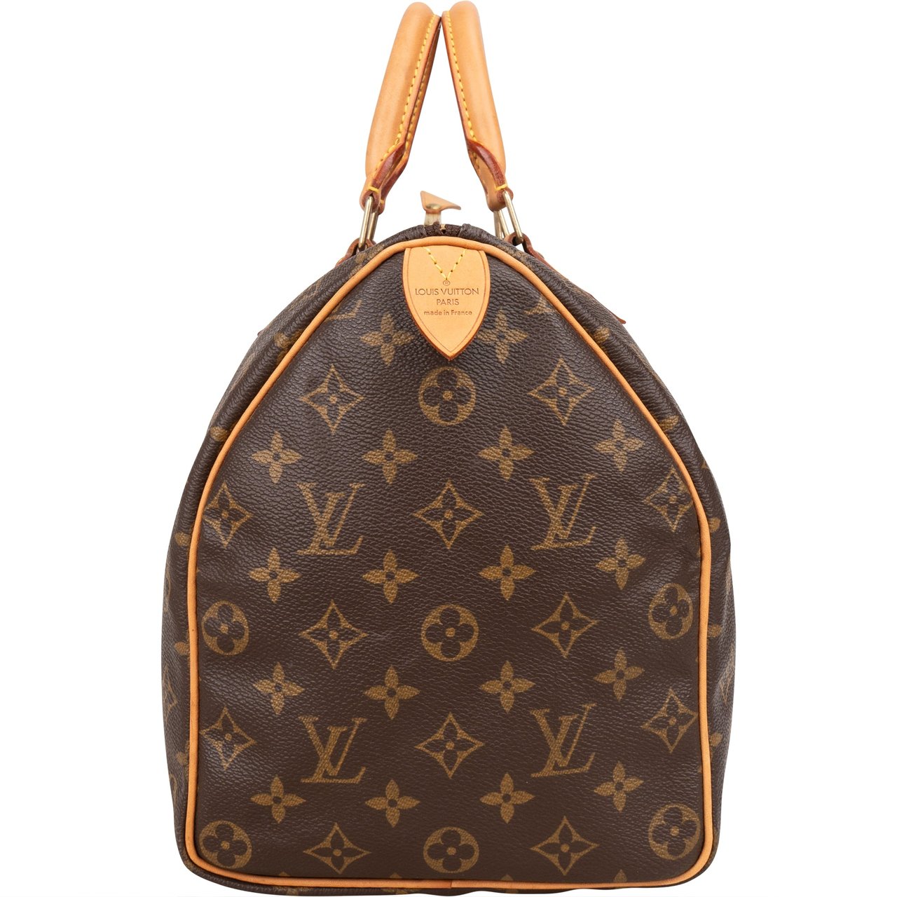 Louis Vuitton Louis Vuitton Canvas Monogram Speedy 35 Handbag Bruin