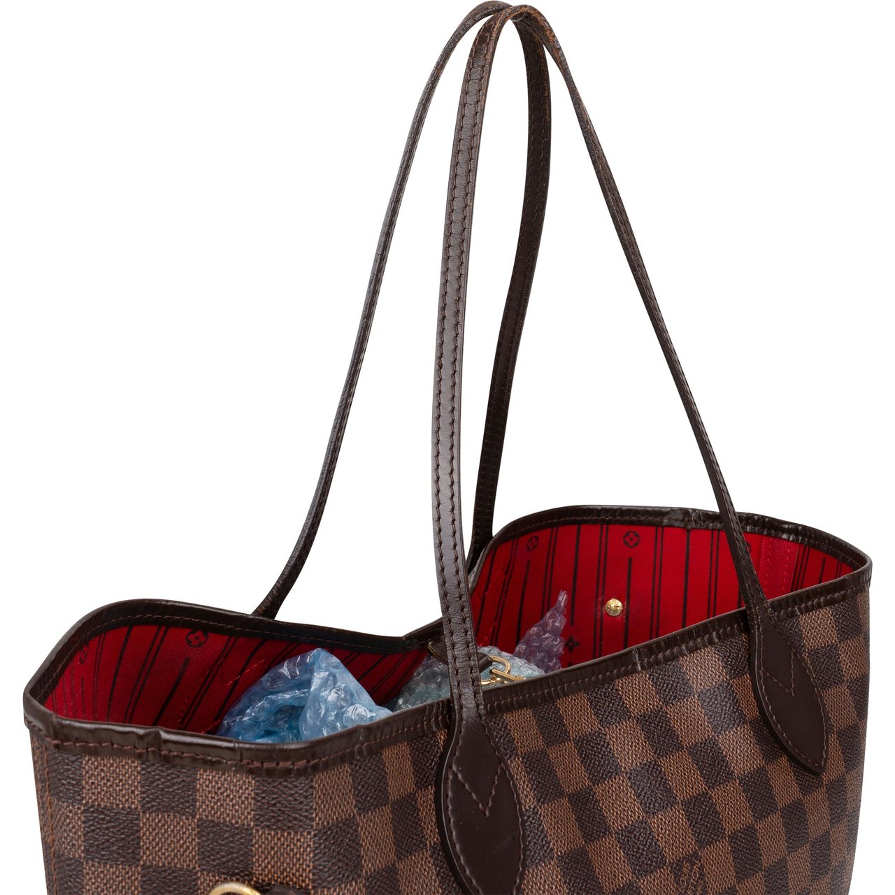 Louis Vuitton Louis Vuitton Damier Ebene Monogram Neverfull MM Shopper Handbag Bruin