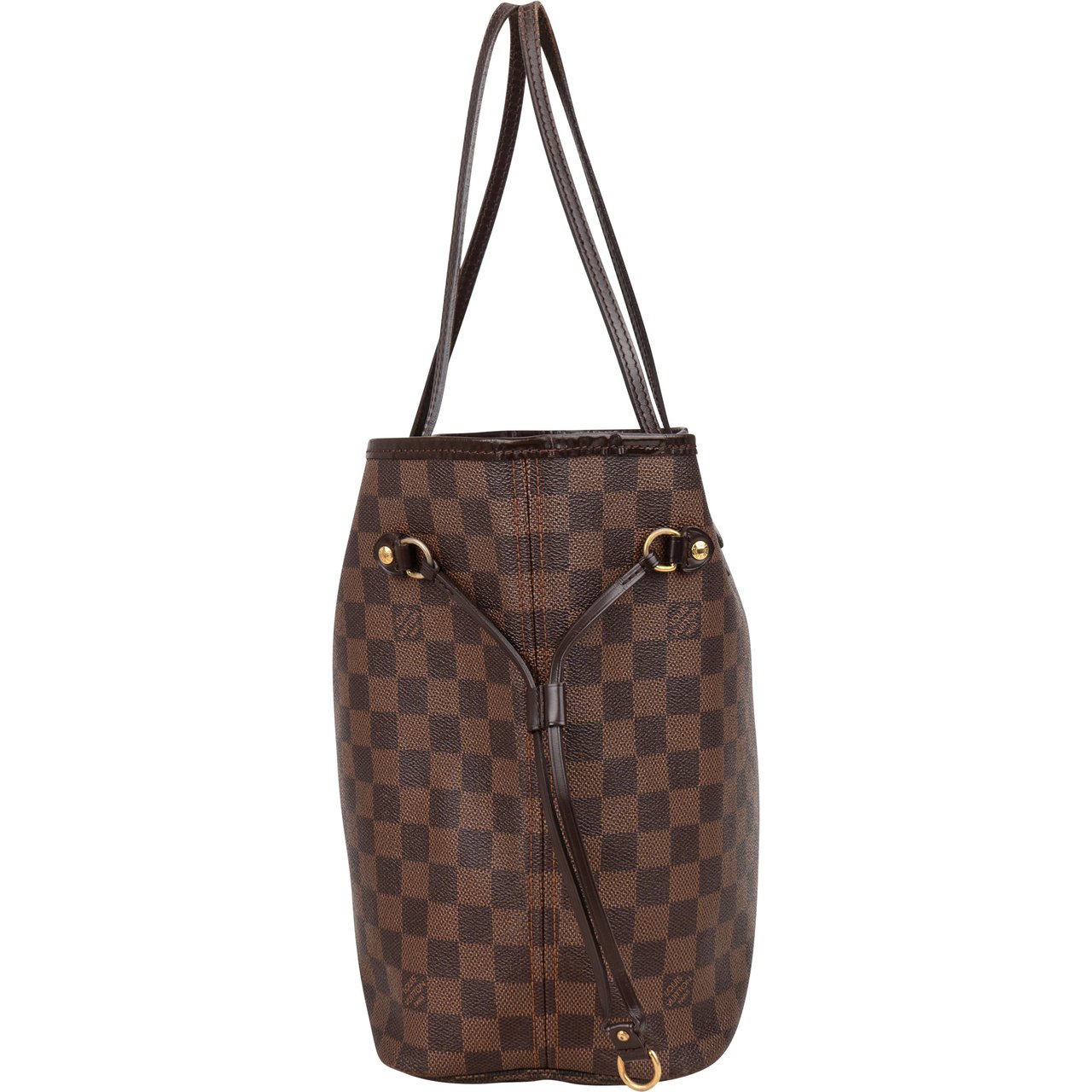 Louis Vuitton Louis Vuitton Damier Ebene Monogram Neverfull MM Shopper Handbag Bruin