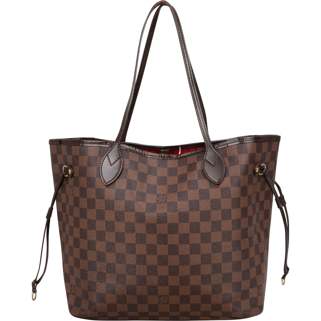 Louis Vuitton Louis Vuitton Damier Ebene Monogram Neverfull MM Shopper Handbag Bruin