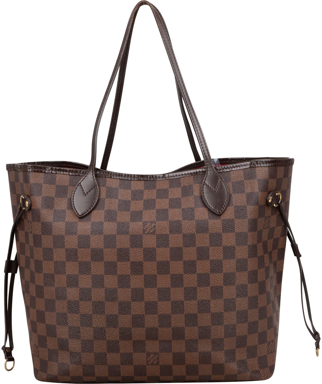 Louis Vuitton Louis Vuitton Damier Ebene Monogram Neverfull MM Shopper Handbag Bruin