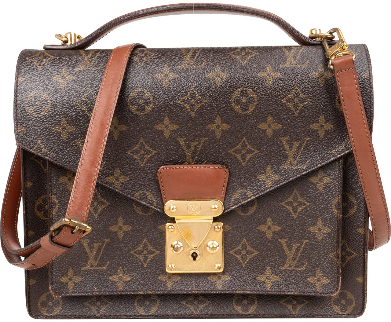 Louis Vuitton Louis Vuitton Canvas Monogram Monceau Handbag Divers
