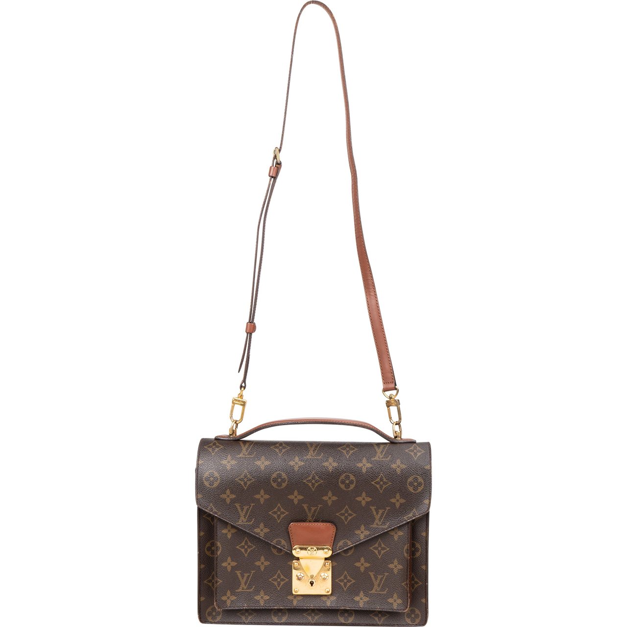 Louis Vuitton Louis Vuitton Canvas Monogram Monceau Handbag Divers