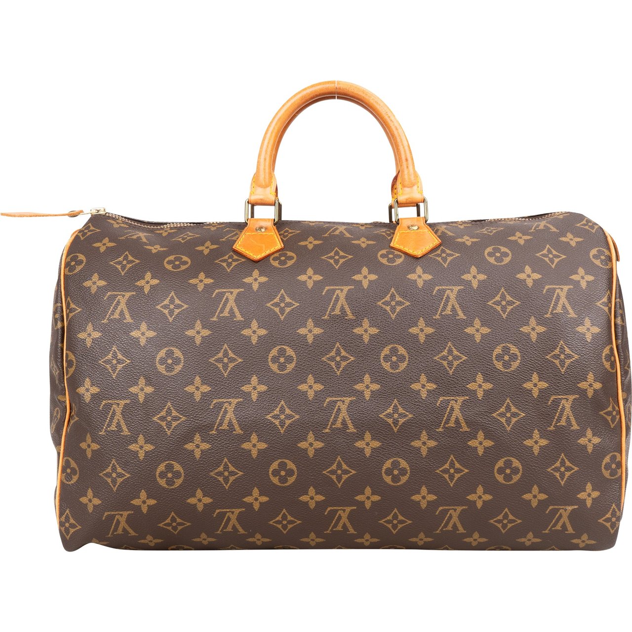 Louis Vuitton Louis Vuitton Canvas Monogram Speedy 40 Handbag Bruin