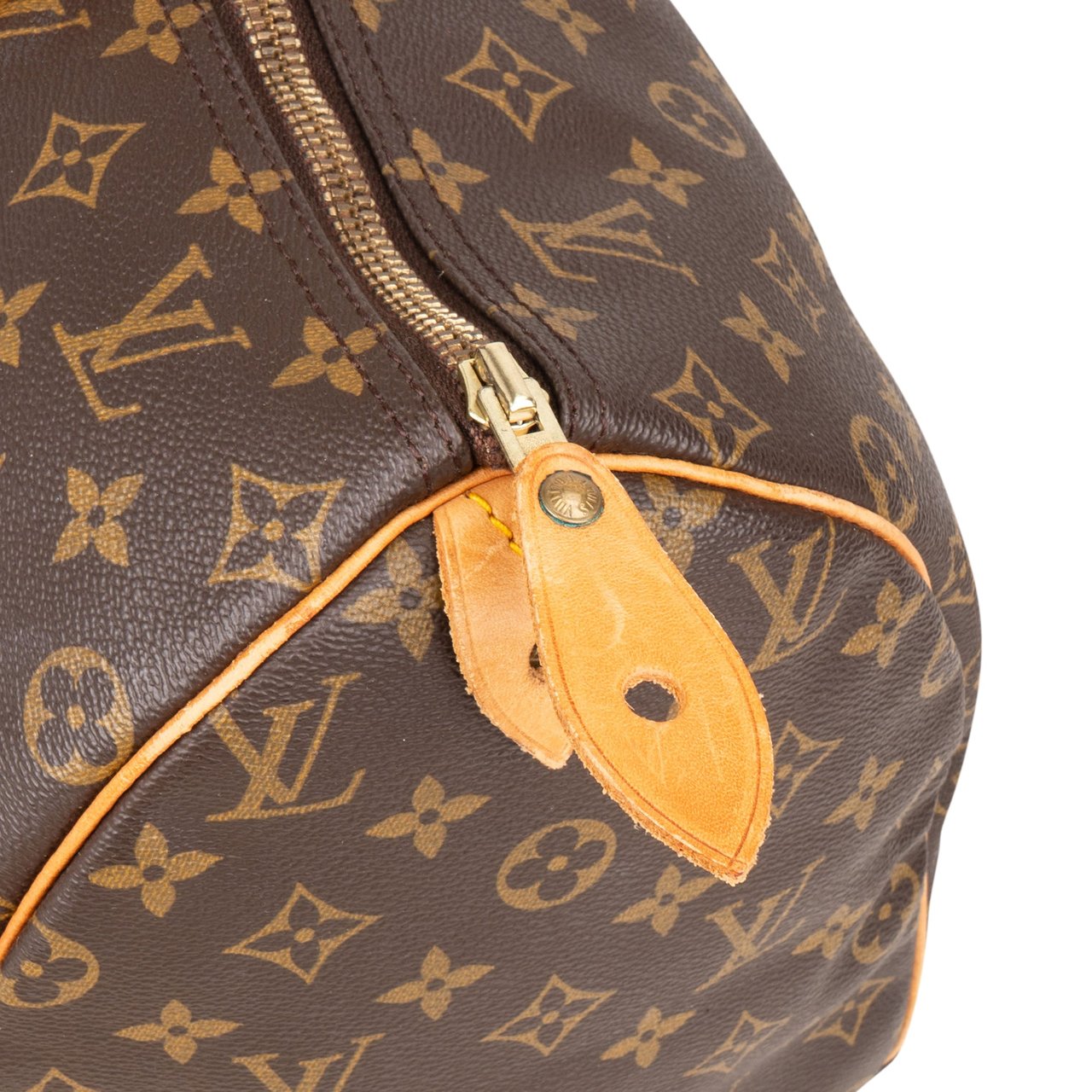 Louis Vuitton Louis Vuitton Canvas Monogram Speedy 40 Handbag Bruin