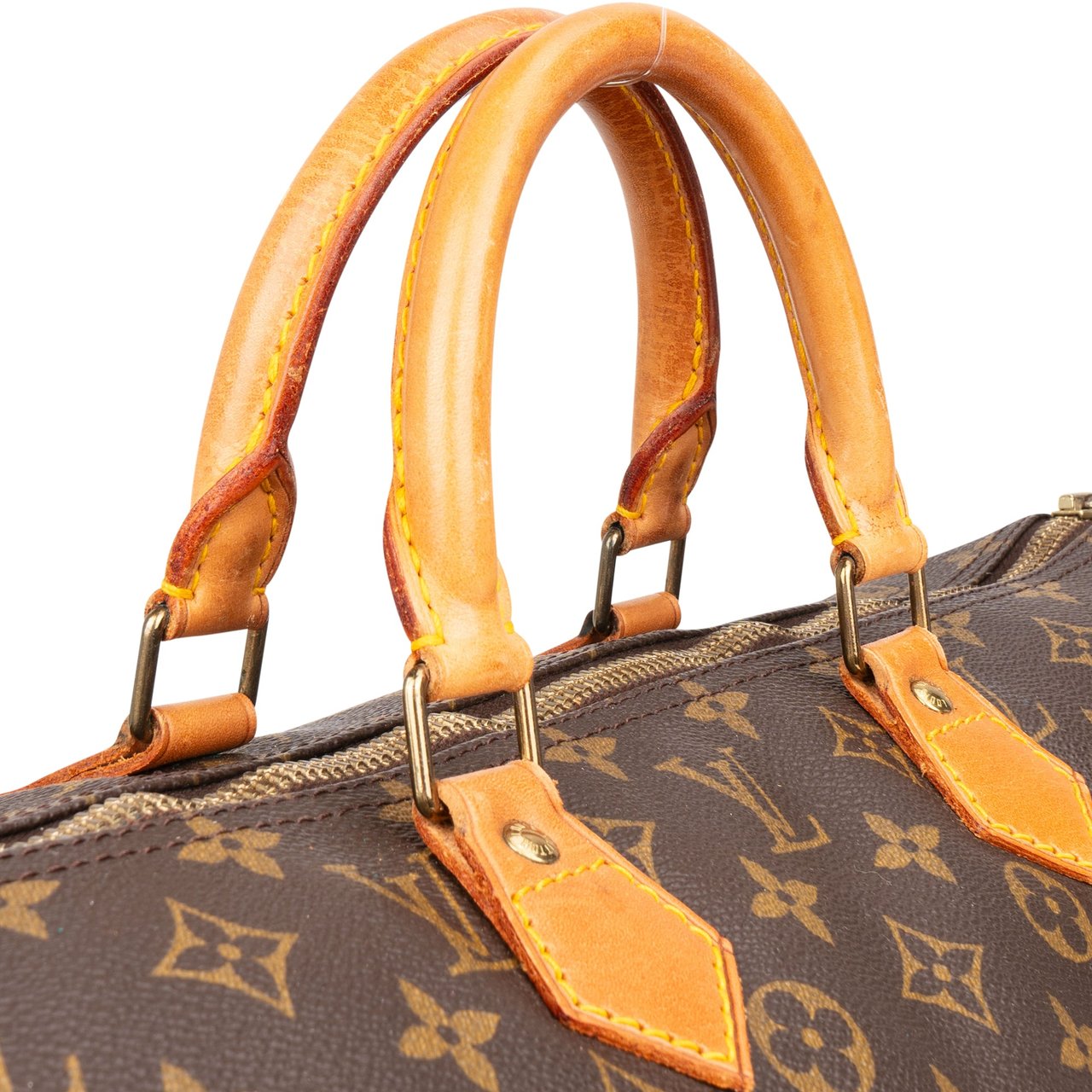 Louis Vuitton Louis Vuitton Canvas Monogram Speedy 40 Handbag Bruin