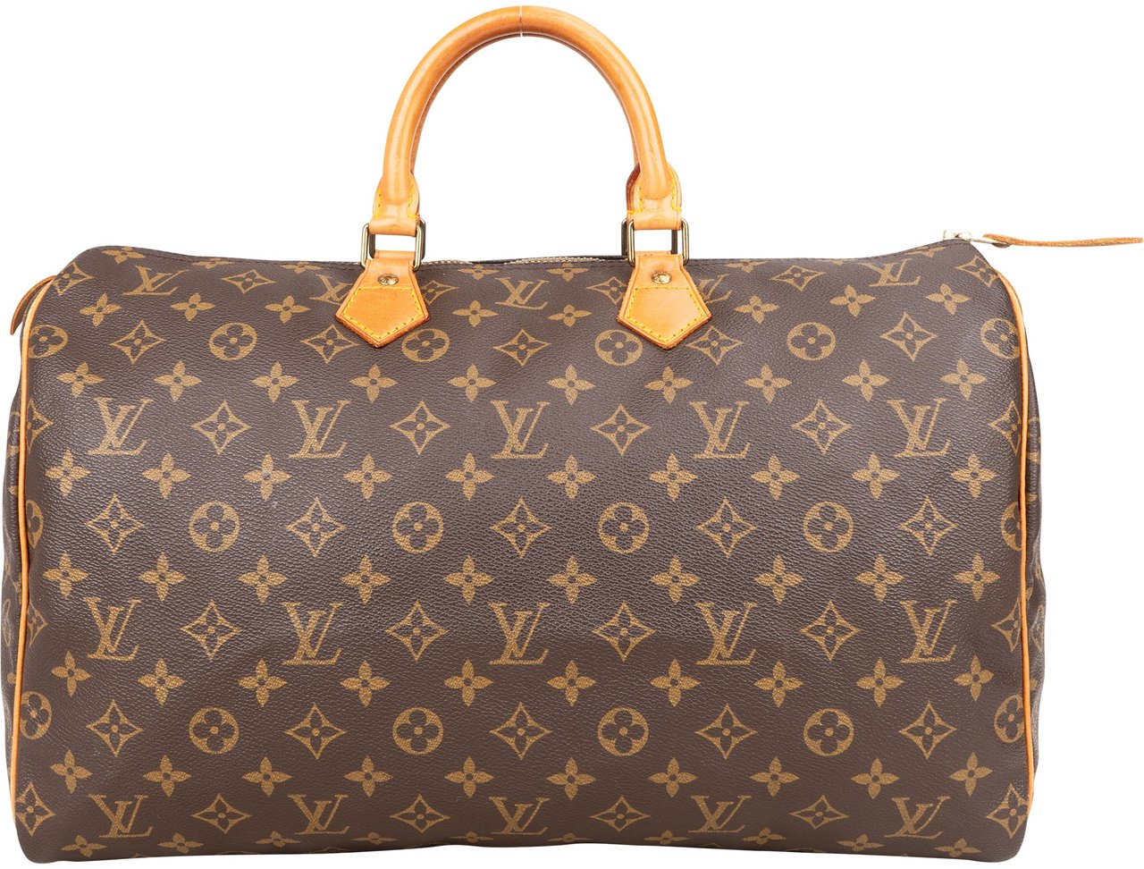 Louis Vuitton Louis Vuitton Canvas Monogram Speedy 40 Handbag Bruin