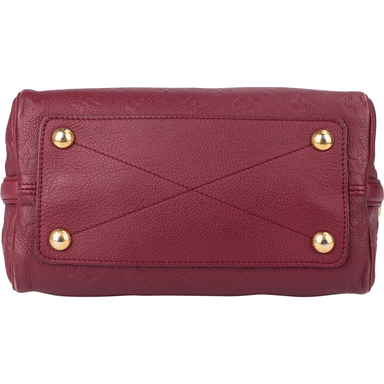 Louis Vuitton Louis Vuitton Leather Empreinte Monogram Speedy 25 Bandouliere Handbag Rood