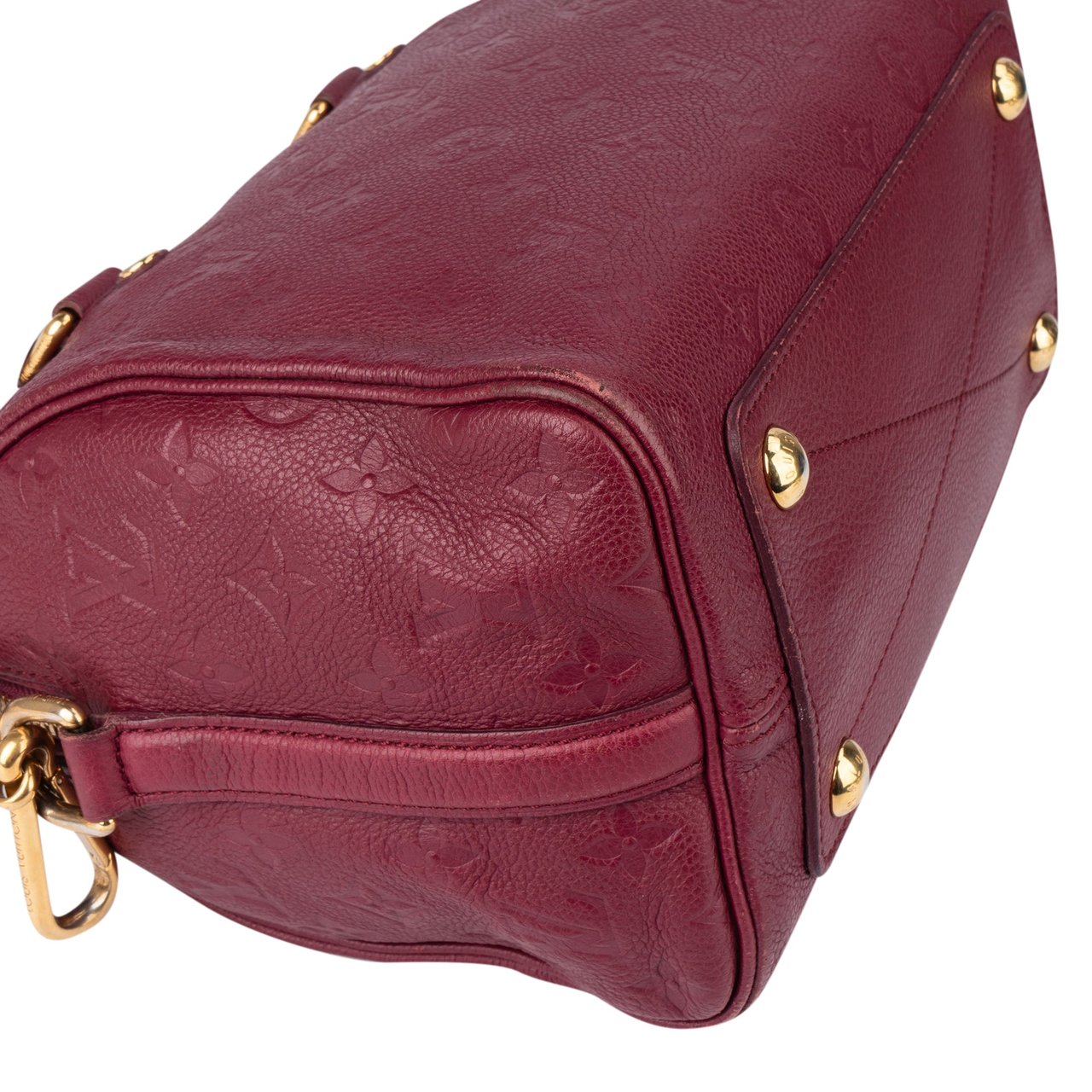 Louis Vuitton Louis Vuitton Leather Empreinte Monogram Speedy 25 Bandouliere Handbag Rood