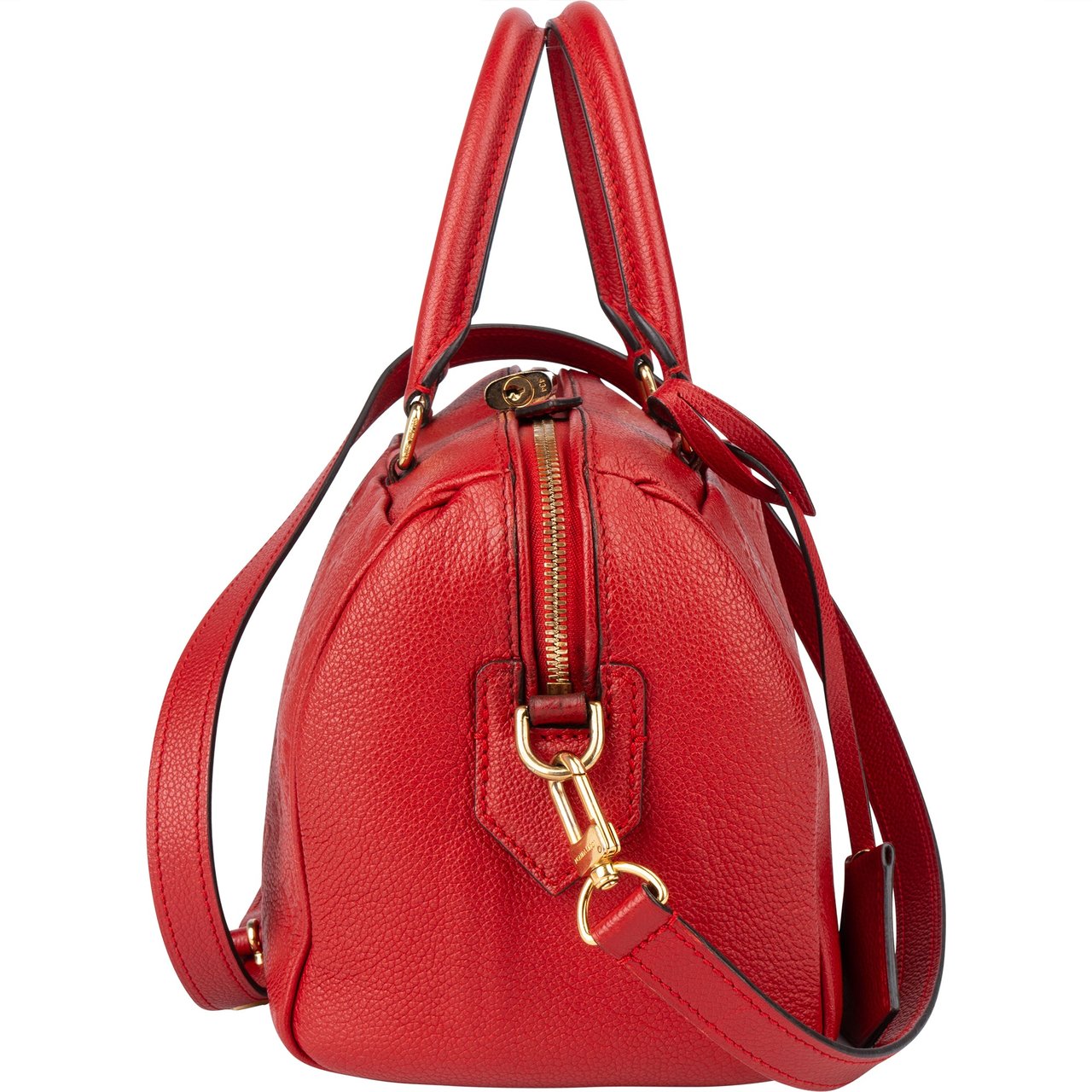 Louis Vuitton Louis Vuitton Leather Empreinte Monogram Speedy 25 Handbag Rood