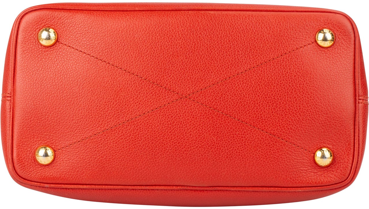 Louis Vuitton Leather Empreinte Monogram Citadine Handbag Rood
