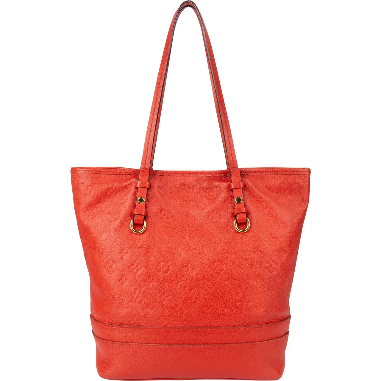 Louis Vuitton Leather Empreinte Monogram Citadine Handbag Rood