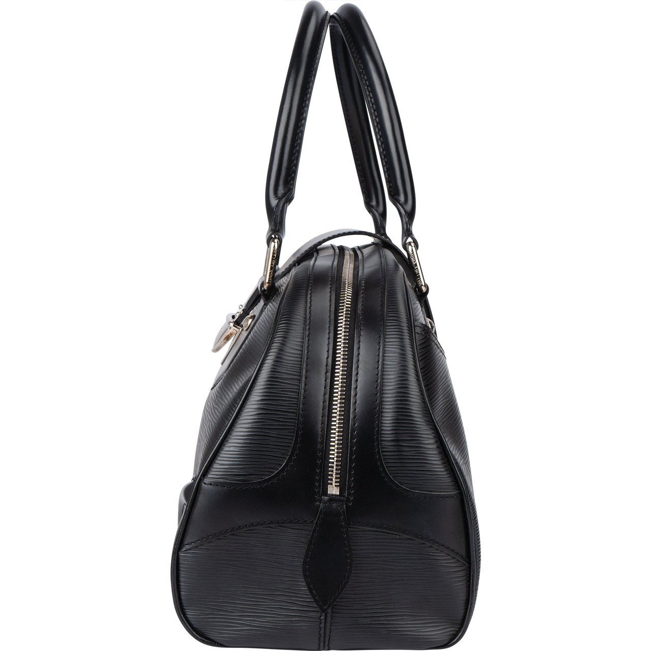 Louis Vuitton Louis Vuitton Noir Epi Leather Montaigne GM Handbag Zwart