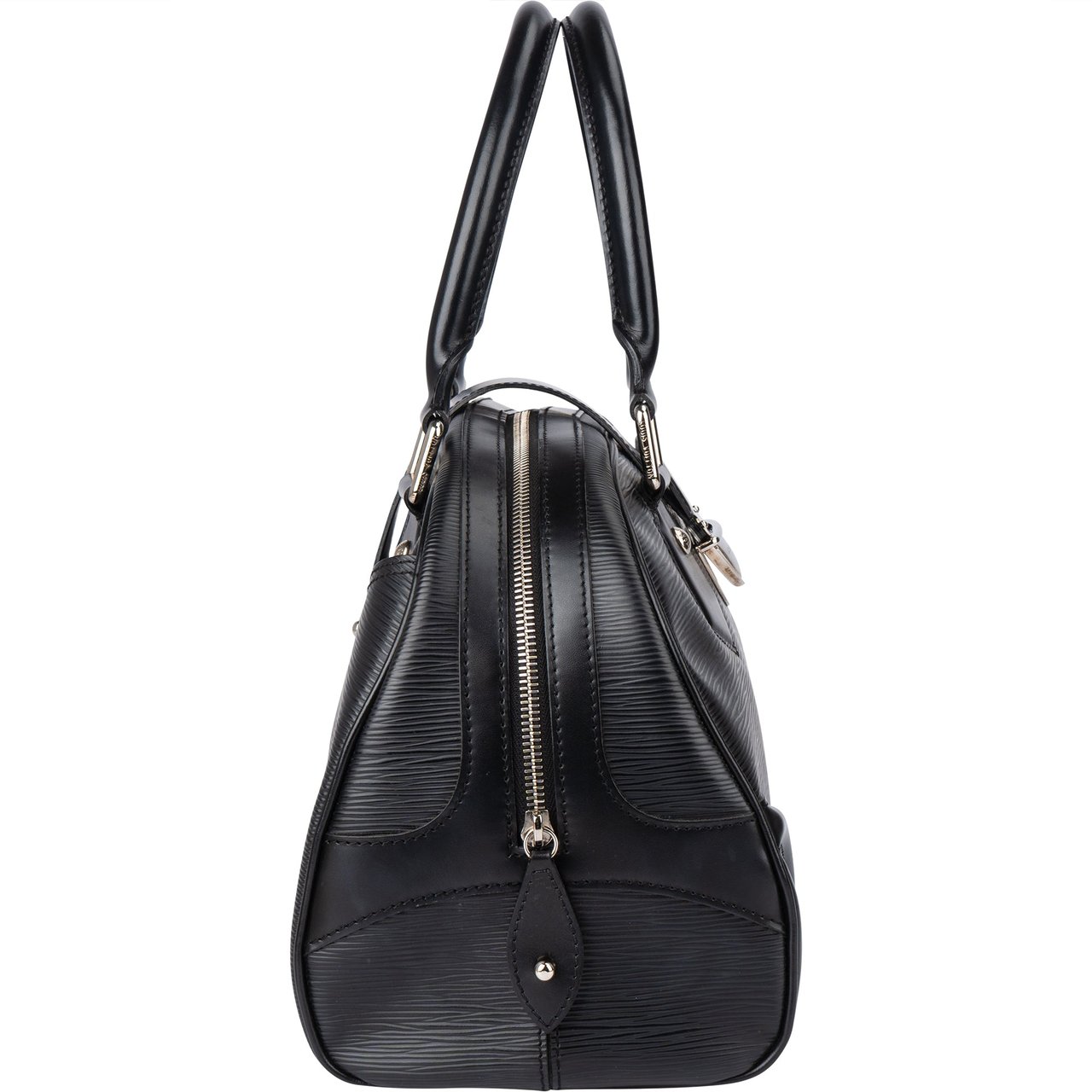 Louis Vuitton Louis Vuitton Noir Epi Leather Montaigne GM Handbag Zwart