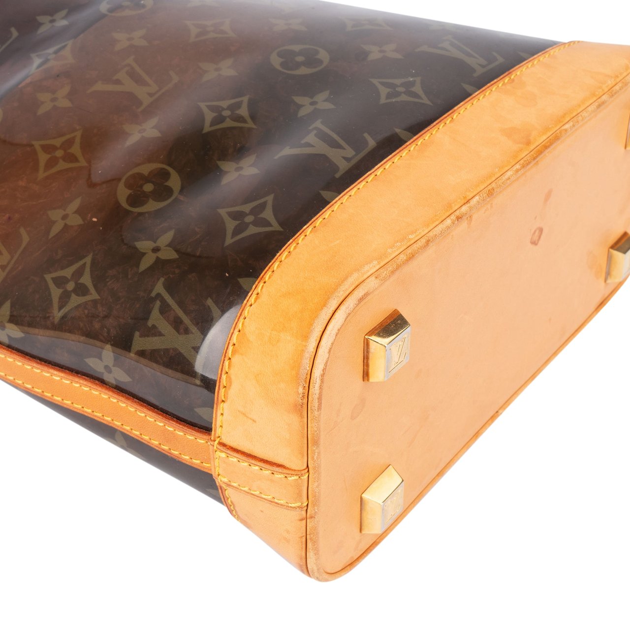 Louis Vuitton Louis Vuitton Transparent Monogram Cabas Ambre PM Handbag Bruin