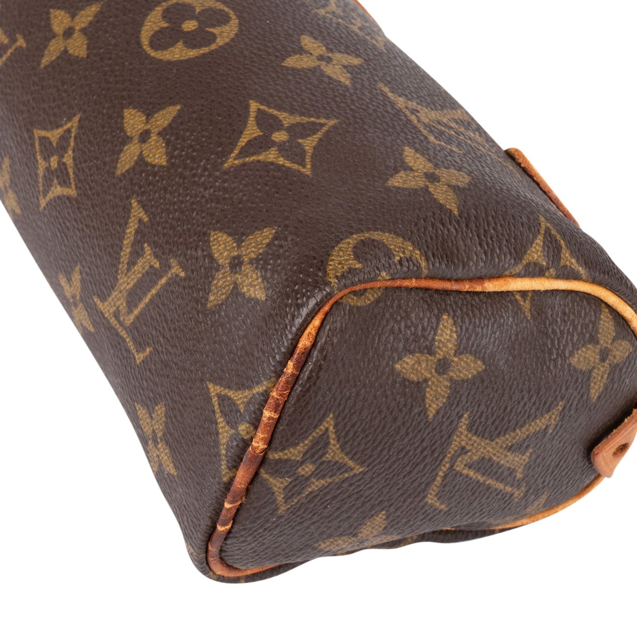 Louis Vuitton Louis Vuitton Canvas Monogram Mini Speedy Handbag Bruin