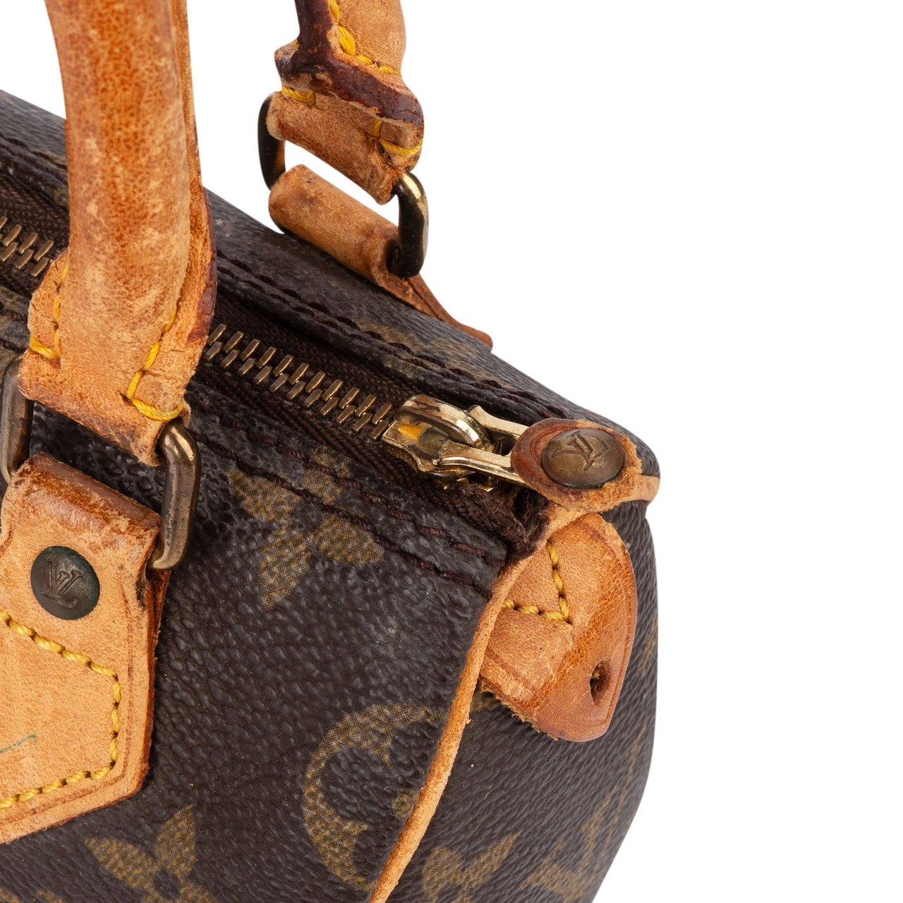 Louis Vuitton Louis Vuitton Canvas Monogram Mini Speedy Handbag Bruin