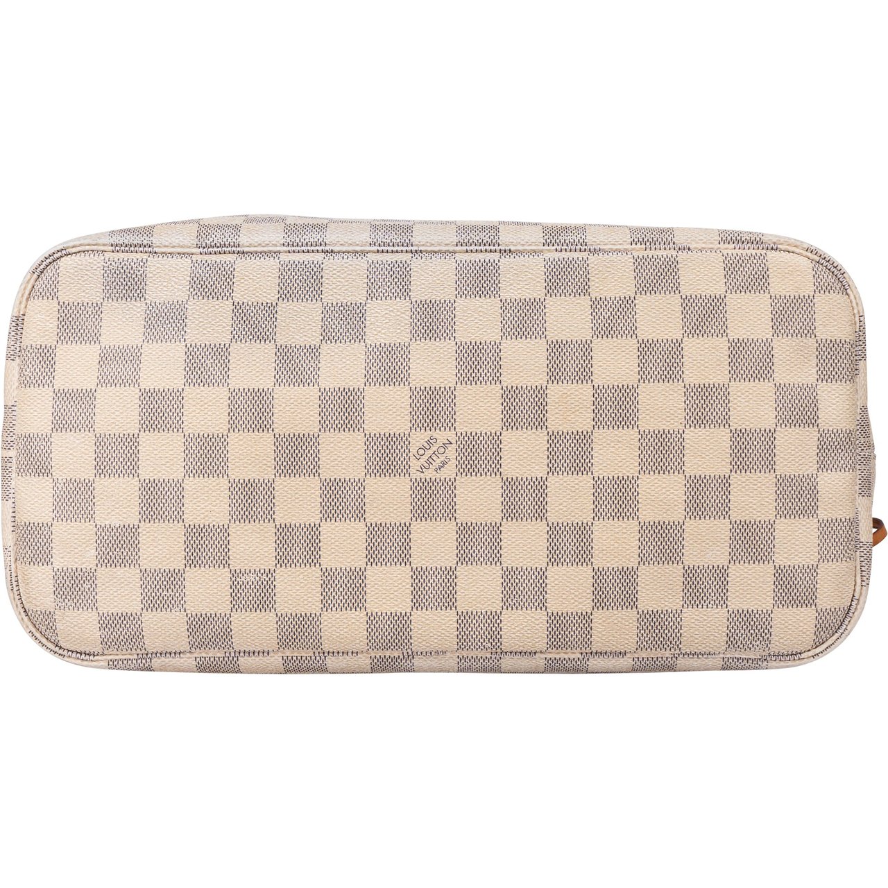 Louis Vuitton Louis Vuitton Damier Azur Monogram Neverfull MM Shopper Handbag Wit